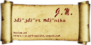 Jójárt Mónika névjegykártya