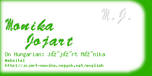 monika jojart business card